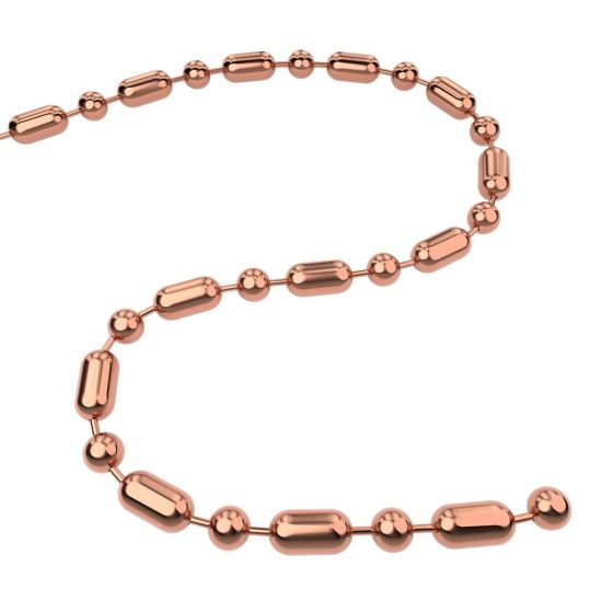 Q-Link Brand Bead-Bar Chain Copper 30''