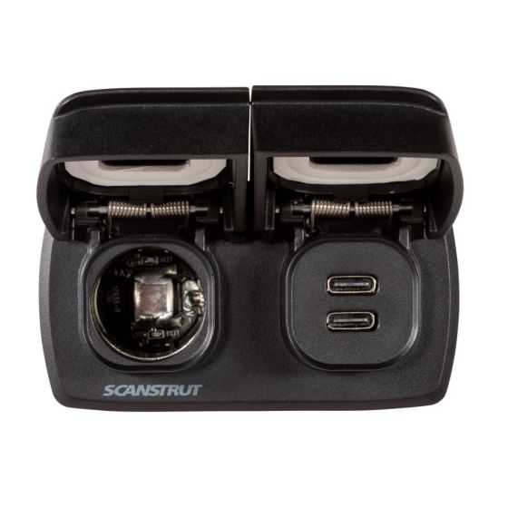 Scanstrut Flip Pro Multi - Dual USB-C & 12V Socket (Front or Rear Fit)