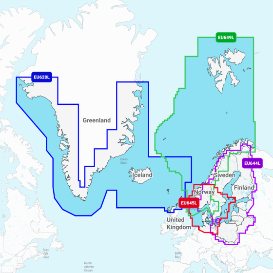 Garmin navionics+ Arctic & Baltic Large Areas
