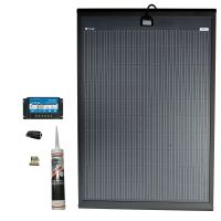 Solar Technology 200W SlimEdge Rigid MHD Solar Panel Glue & 20A PMW