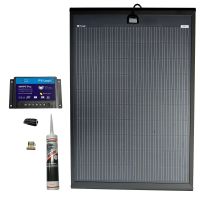 Solar Technology 200W SlimEdge Rigid MHD Solar Panel Glue & 15A MPPT Kit