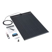 Solar Technology 125W Double ETFE Flexi Top Exit Solar Panel Glue & 20A PWM