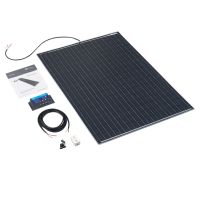 Solar Technology 125W Double ETFE Flexi Rear Exit Solar Panel Glue & 20A PWM
