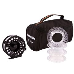 Snowbee Onyx Cassette Fly Reel #5/7 Black with Bag & 3 Spools