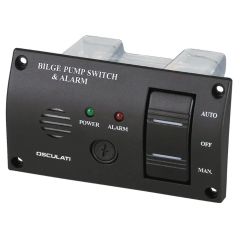 Osculati On-Off-Auto Bilge Pump Control Panel with Alarm