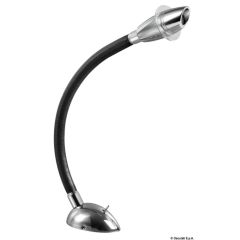 Osculati Black Leather Covered Articulated Spotlight