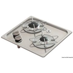 Osculati Recess Fit Stainless Steel Cooktop - 2 Burner Square
