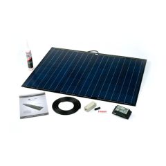 Solar Technology 100W Flexi Black Solar Panel & Roof/Deck Top Kit