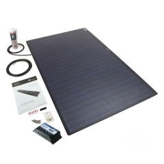 Solar Technology 100W Flexi Black Solar Panel Roof/Deck Top Kit & MPPT