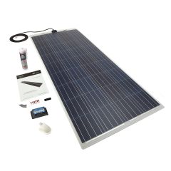 Solar Technology 150W Flexi Solar Panel Roof/Deck Kit & MPPT