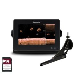 Raymarine Axiom 7DV with CPT-100 Transom Mount Transducer & LightHouse 2 Download Chart