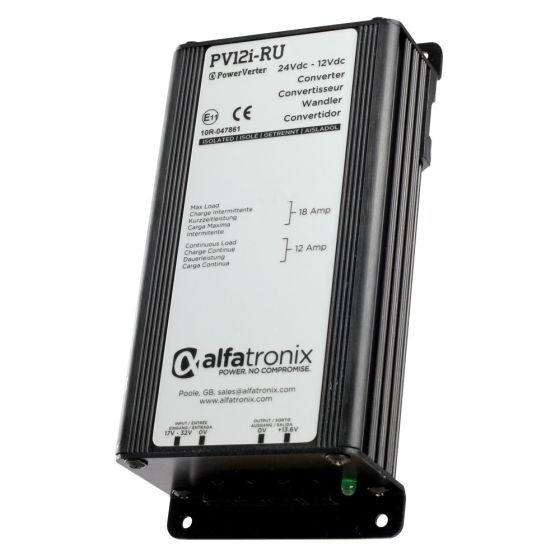 Alfatronix Powerverter CONVERTOR 24V DC - 12V DC Isolated 12A IP65