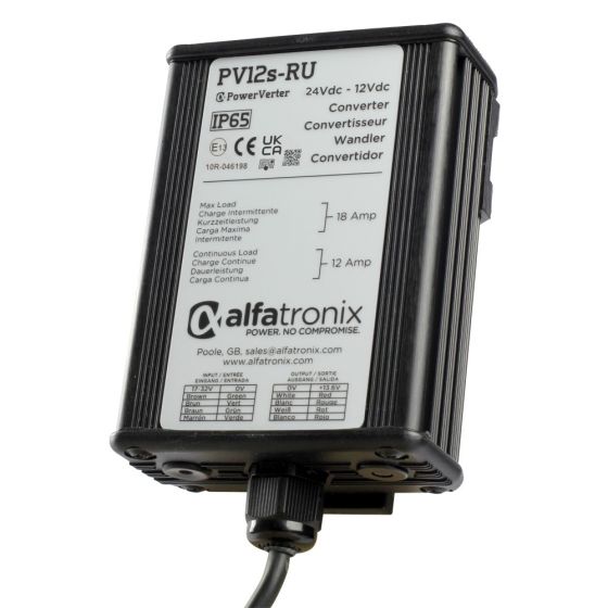 Alfatronix Powerverter IP65 24-12VDC Converter - 288W (24A)