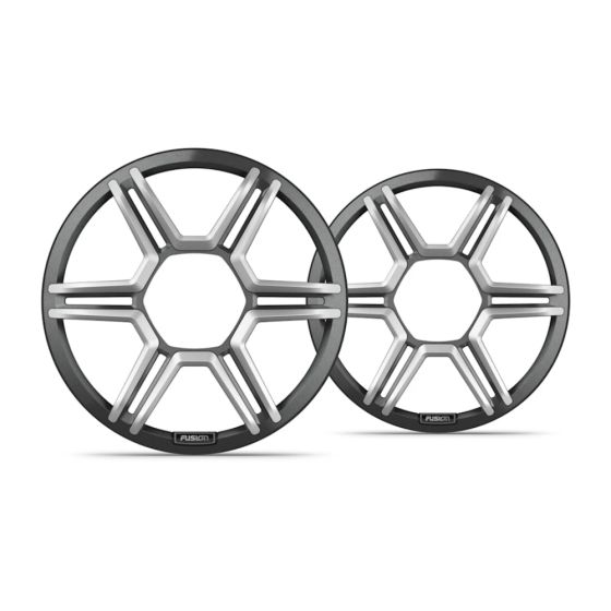 Fusion Apollo Speaker Grilles (pair) - 8.8" Sports Grey