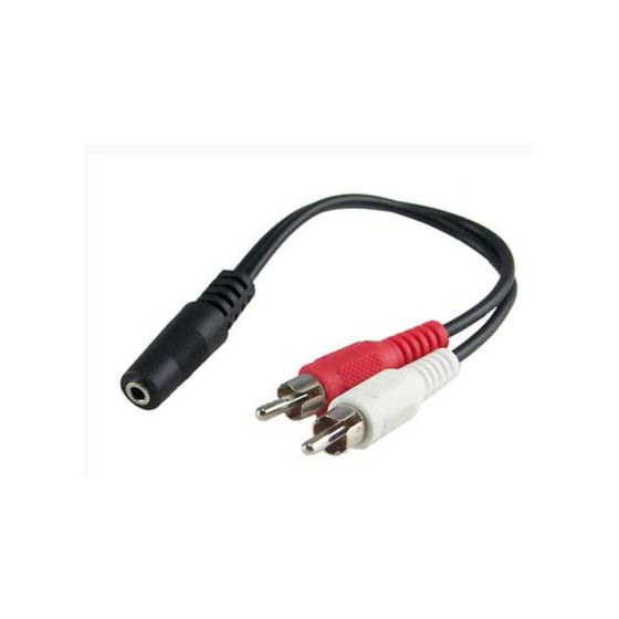 Fusion 3.5mm Female to Male panel mount cable
