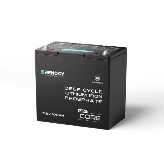 Renogy DuoHeat Tech - CORE Mini LiFePO4 Battery - 12V 100Ah