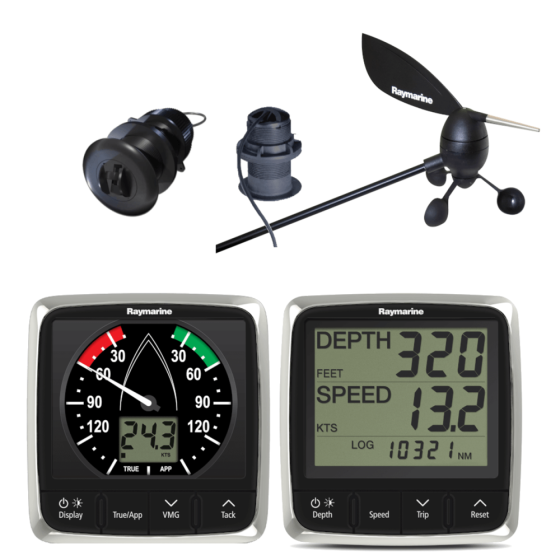 Raymarine T7058 i50 Tridata & i60 Wind Instrument System Pack