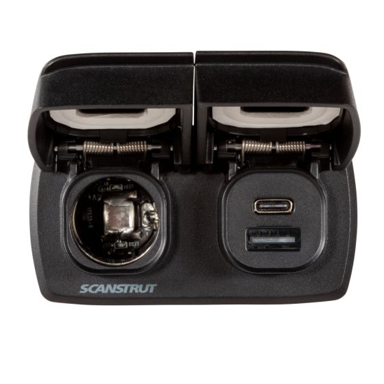Scanstrut Flip Pro Multi - 12V  USB-A & C Socket (Front or Rear Fit)
