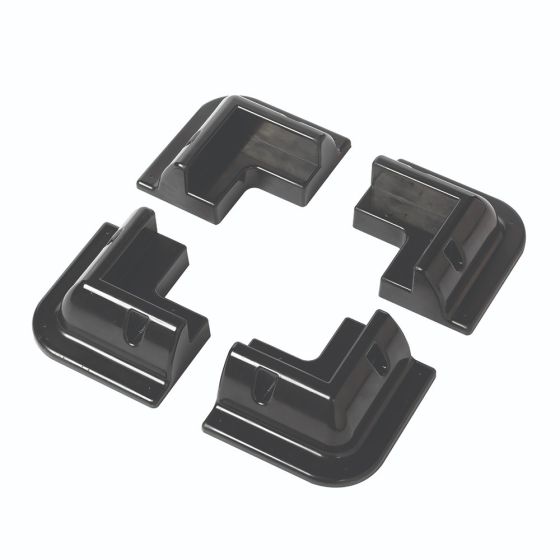Solar Technology ABS Panel Corner Support Mounts - Black