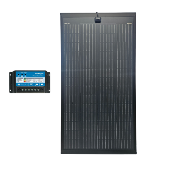 Solar Technology 200W SlimEdge Rigid MHD Solar Panel & 20A PMW