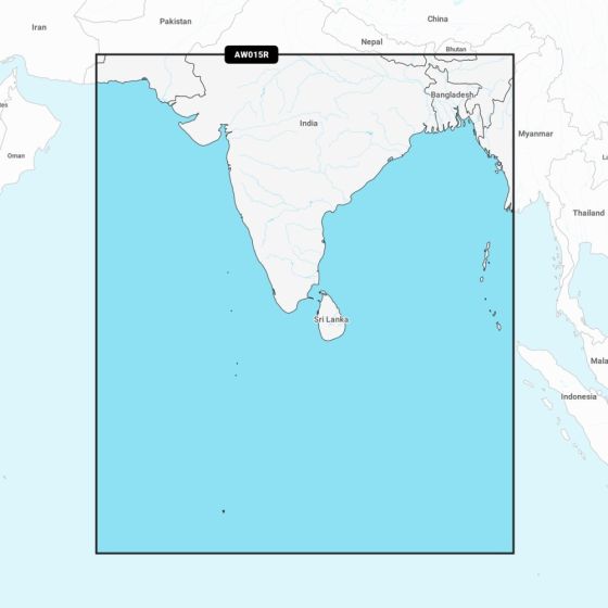 Garmin Navionics Vision+ Chart: AW015R - Indian Subcontinent
