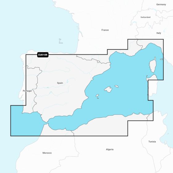 Garmin Navionics+ Chart: EU010R - Spain  Mediterranean Coast