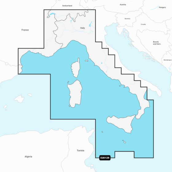 Garmin Navionics+ Chart: EU012R - Mediterranean Sea  Cen. & West