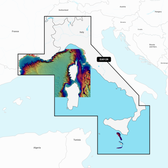 Garmin Navionics Vision+ Chart: EU012R - Med Sea  Central & West