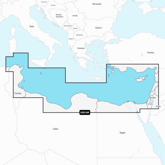 Garmin Navionics+ Chart: EU016R - Mediterranean Sea  Southeast