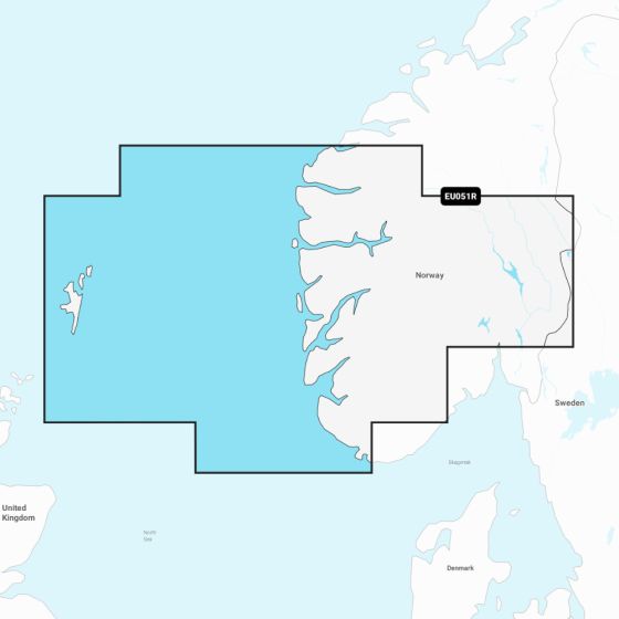 Garmin Navionics+ Chart: EU051R - Norway  Lista to Sognefjord