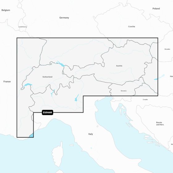 Garmin Navionics+ Chart: EU066R - Alpine  Lakes & Rivers