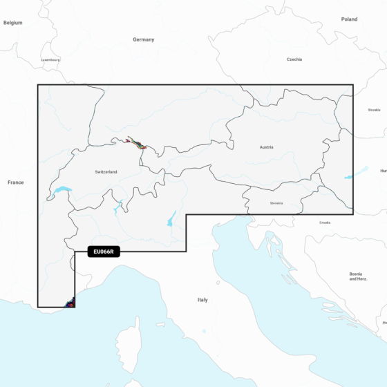 Garmin Navionics Vision+ Chart: EU066R - Alpine  Lakes & Rivers