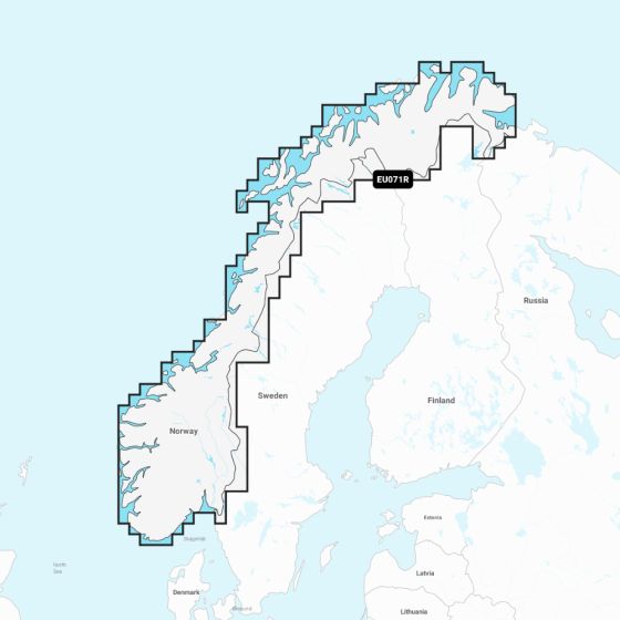 Garmin Navionics+ Chart: EU071R - Norway  Lakes & Rivers