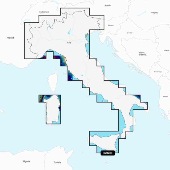 Garmin Navionics Vision+ Chart: EU073R - Italy  Lakes & Rivers