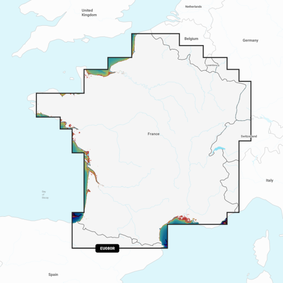 Garmin Navionics Vision+ Chart: EU080R - France  Lakes & Rivers