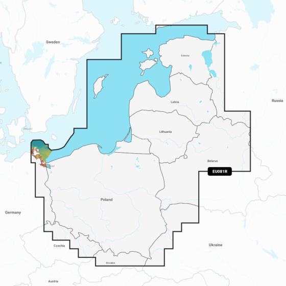 Garmin Navionics Vision+ Chart: EU081R - Baltic Sea  East Coast
