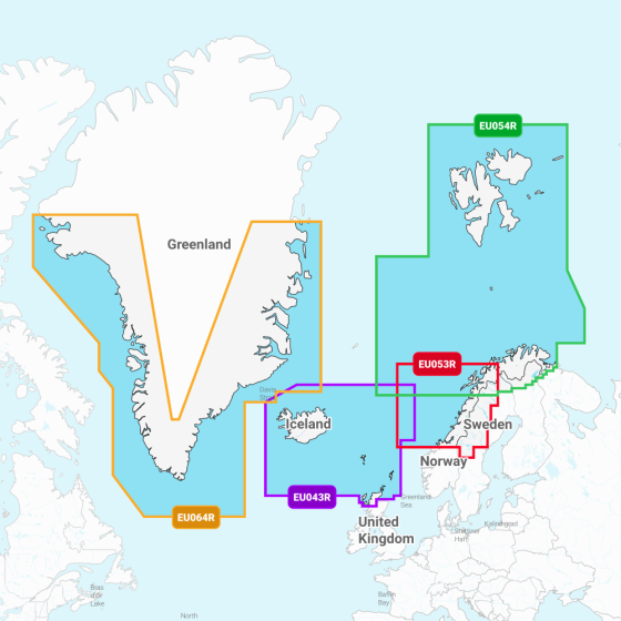 Navionics Arctic Regular Charts