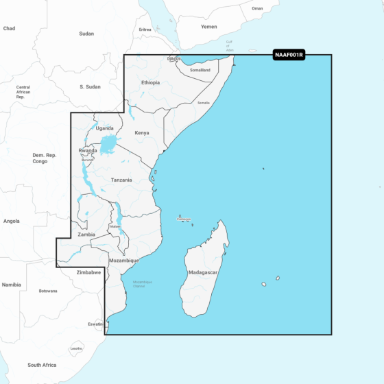 Navionics+ Regular Chart: AF001R -  Africa East