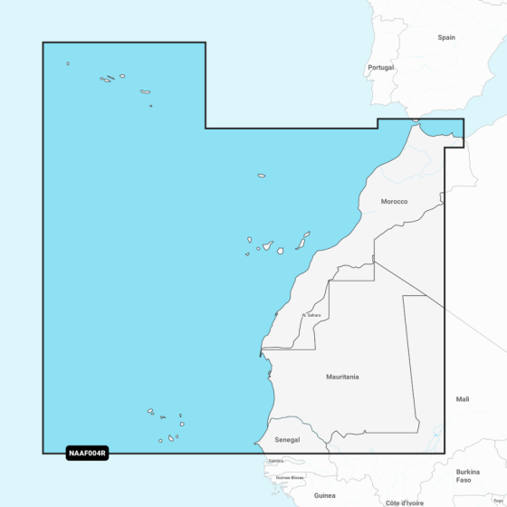 Navionics+ Regular Chart: AF004R -  Africa Northwest