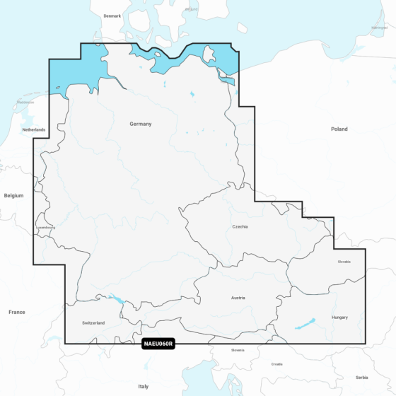 Navionics+ Regular Chart: EU060R -  Germany  Lakes & Rivers