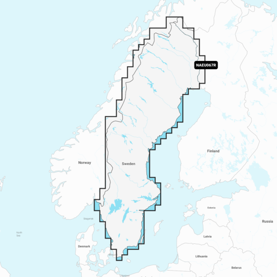 Navionics+ Regular Chart: EU067R -  Sweden  Lakes & Rivers