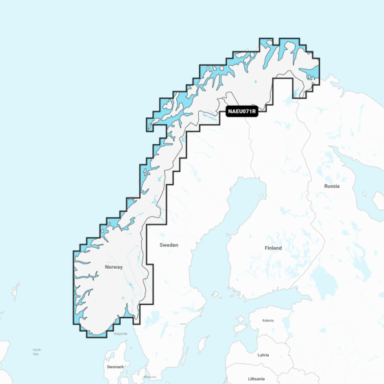 Navionics+ Regular Chart: EU071R -  Norway  Lakes & Rivers