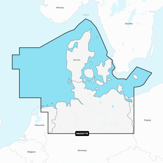 Navionics+ Regular Chart: EU077R -  Denmark & Germany  North