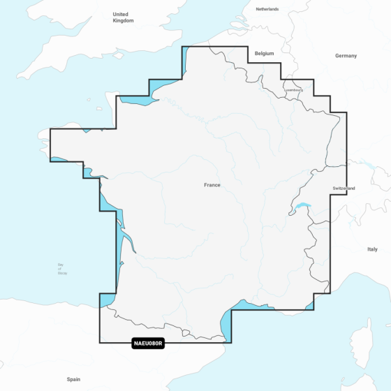 Navionics+ Regular Chart: EU080R -  France  Lakes & Rivers
