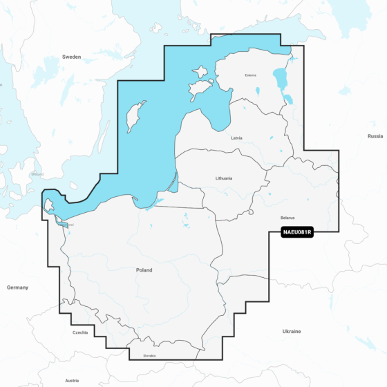 Navionics+ Regular Chart: EU081R -  Baltic Sea  East Coast