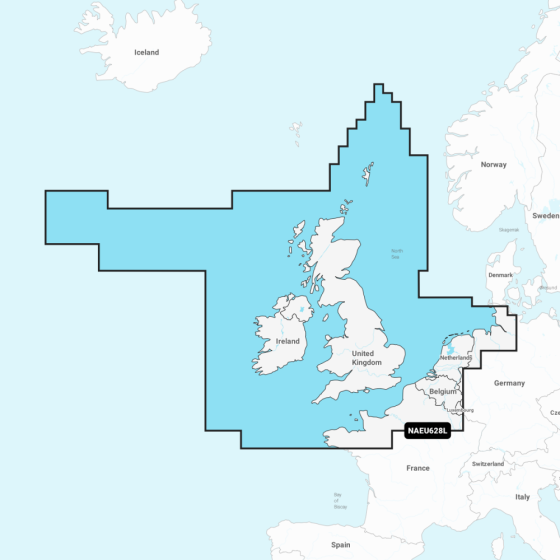 Navionics+ Large Chart: EU628L -  UK  Ireland & Holland
