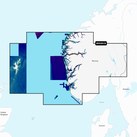 Navionics Platinum+ Regular Chart: EU051R -  Nor  Lista to Sognefjord
