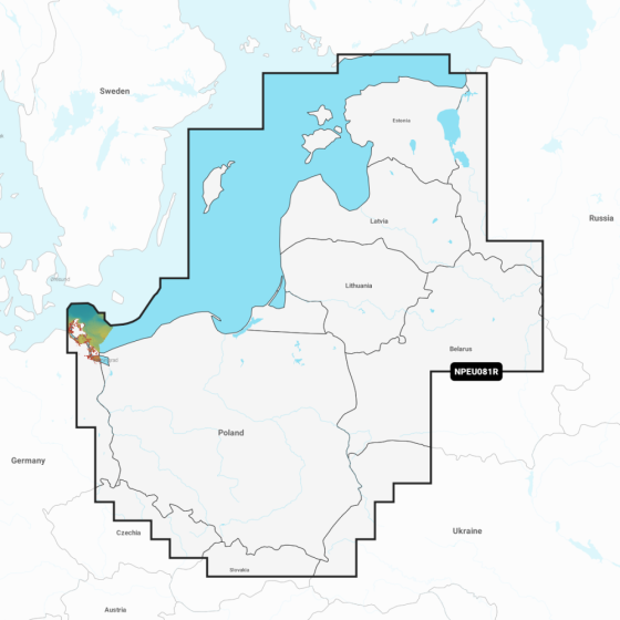 Navionics Platinum+ Regular Chart: EU081R -  Baltic Sea  East Coast