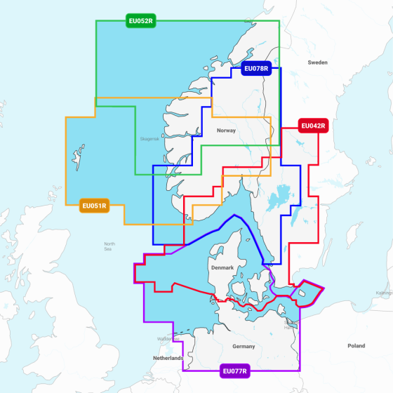 Navionics North West Europe Regular Charts