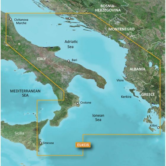 Garmin BlueChart G3 Vision - VEU453S: Adriatic Sea - South Coast